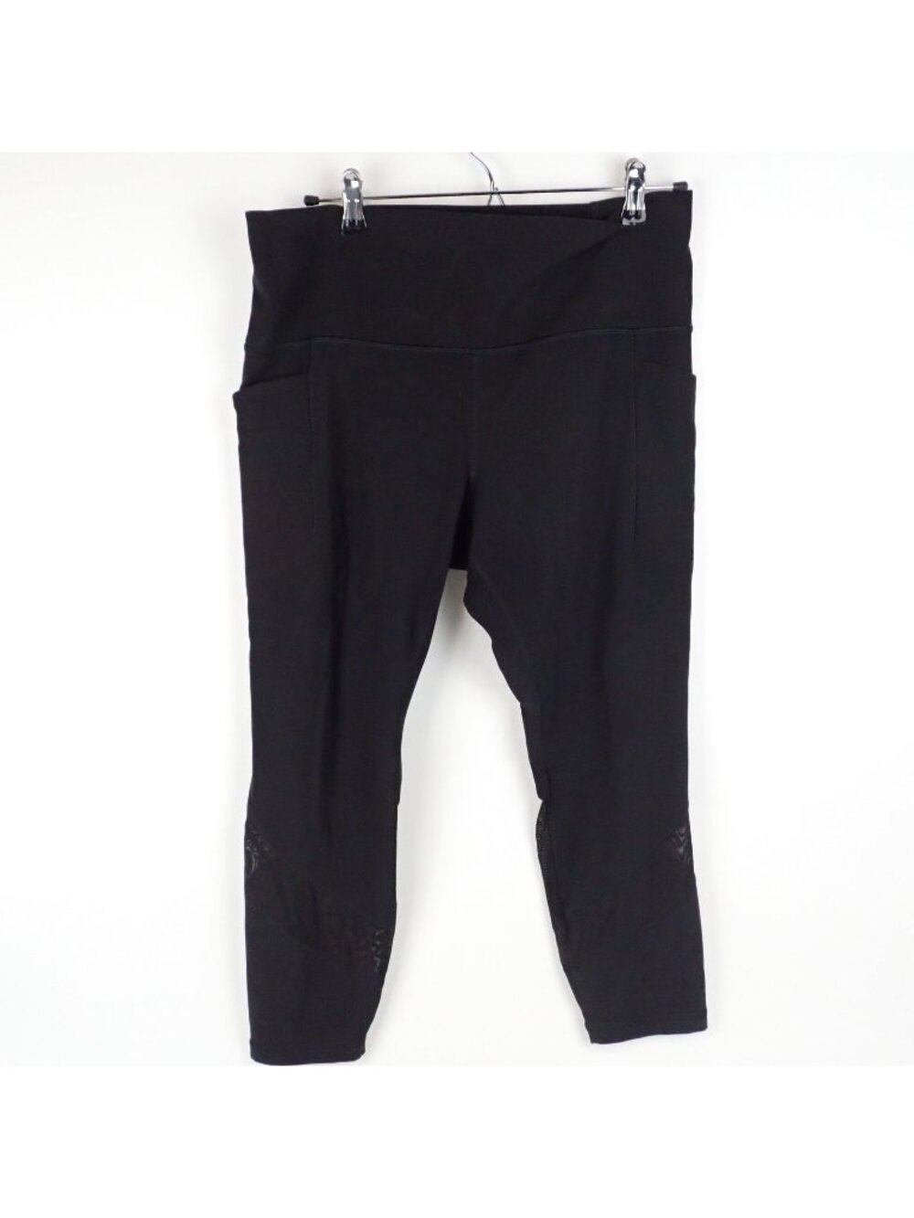 Athleta Salutation Stash Mesh Tight Black – Women’s XL High Rise Yoga Leggings